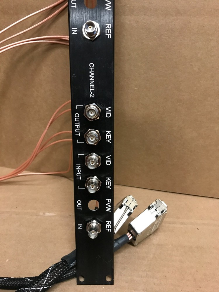 Chyron Video 2 CHANNEL Break-Out Panel BOB