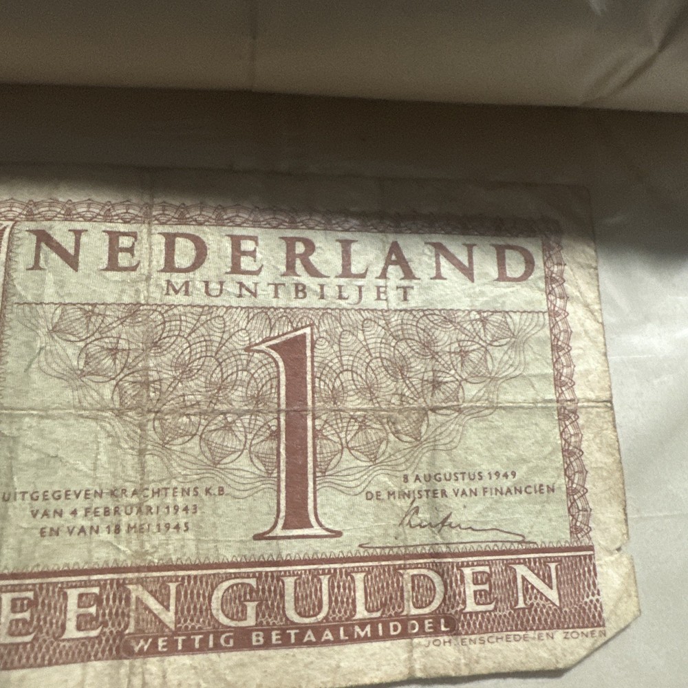 Netherlands 1 Gulden Banknote