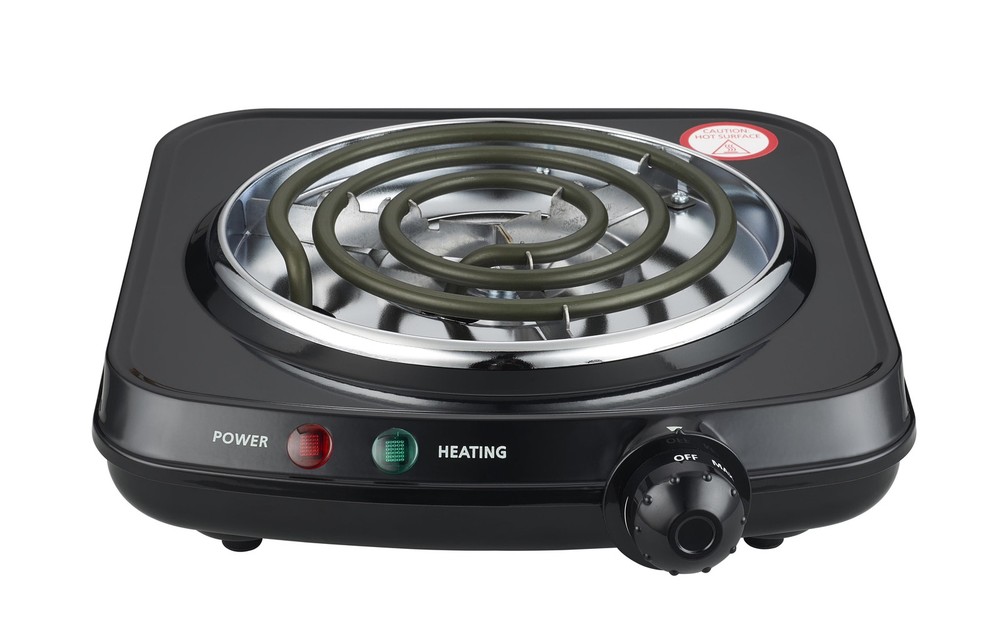 Electric Burner Hot Plate 1100W Black
