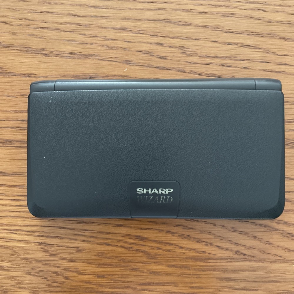 SHARP WIZARD OZ-5500 Electronic Organizer - PDA - Vintage Original Black