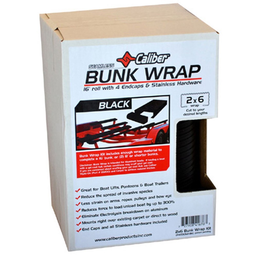 Caliber Bunk Wrap Black 2'' x 6'' x 16' Roll 23052-BK