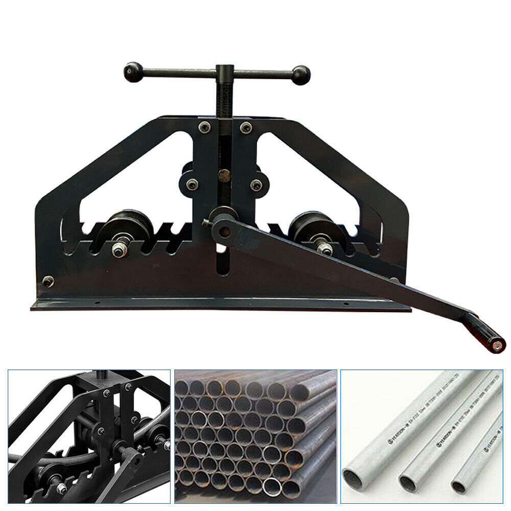 Manual Tube Roller Bender Pipe Roller Heavy Duty 1.5" Round Pipe Roller Tool