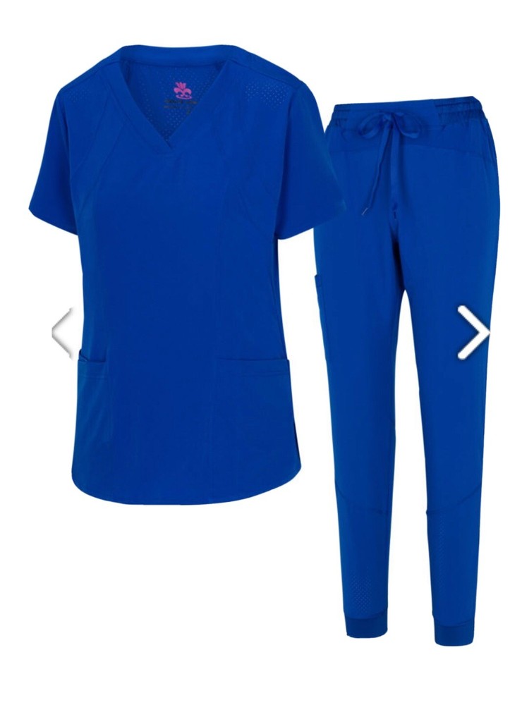 scrub sets women stretch jogger
