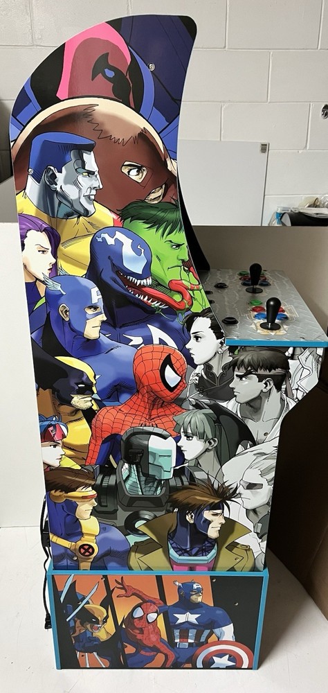 Arcade1UP Marvel vs Capcom Arcade With Riser/ Stool 🔥 GREAT CONDITIONS