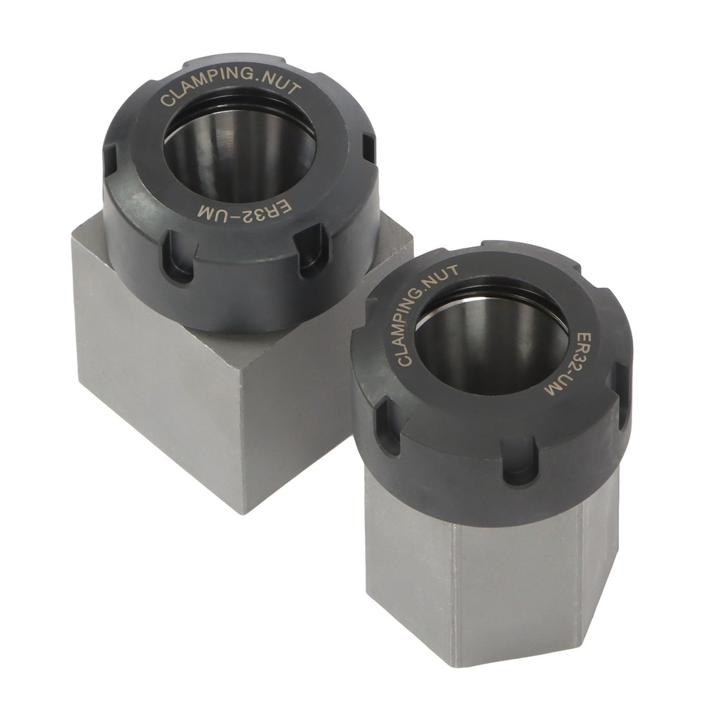 ER32 Collet Block Spring Hex & Square Chuck Holder Set For CNC Milling Machine