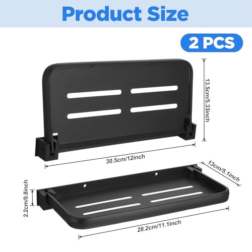 2 Pack Folding Wall Shelf for Bathroom, 90° Fold Up Floating Shelf, Wall