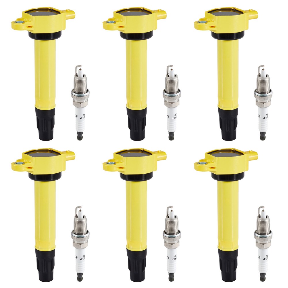 6 Ignition Coils UF502 & Spark Plugs Pack For Dodge Charger V6 3.5L 2006-2010