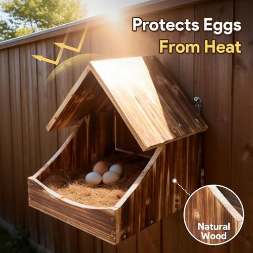 Chicken Nesting Boxes, Wall-Mounted Wooden Nesting Box,Specialized for Chicken