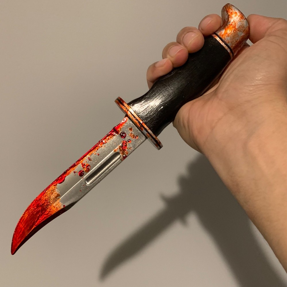 Scream Ghostface knife “Bloody Medium size Version” Steel knife prop