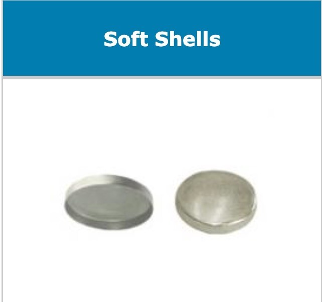 50:Osborne Covered Button Kit-Nylon Super Hook, Soft Shells,Poly Washer Size:45