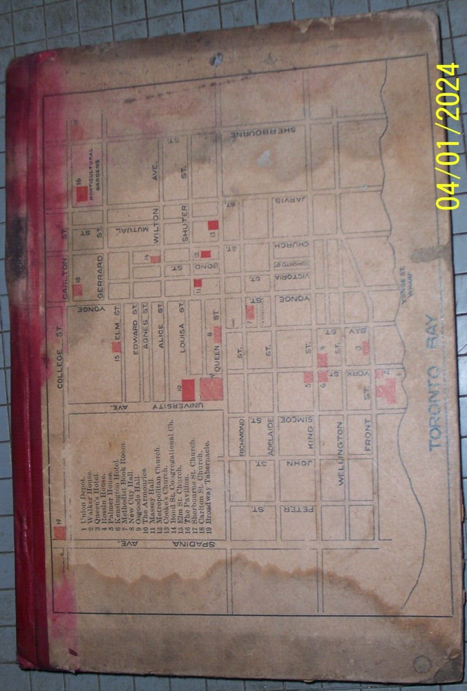1897 Third International Epworth League Convention Souvenir Programme Methodist