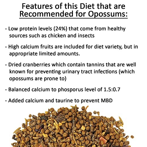Exotic Nutrition Opossum Complete Nutritional Pellet Diet - 1 lb