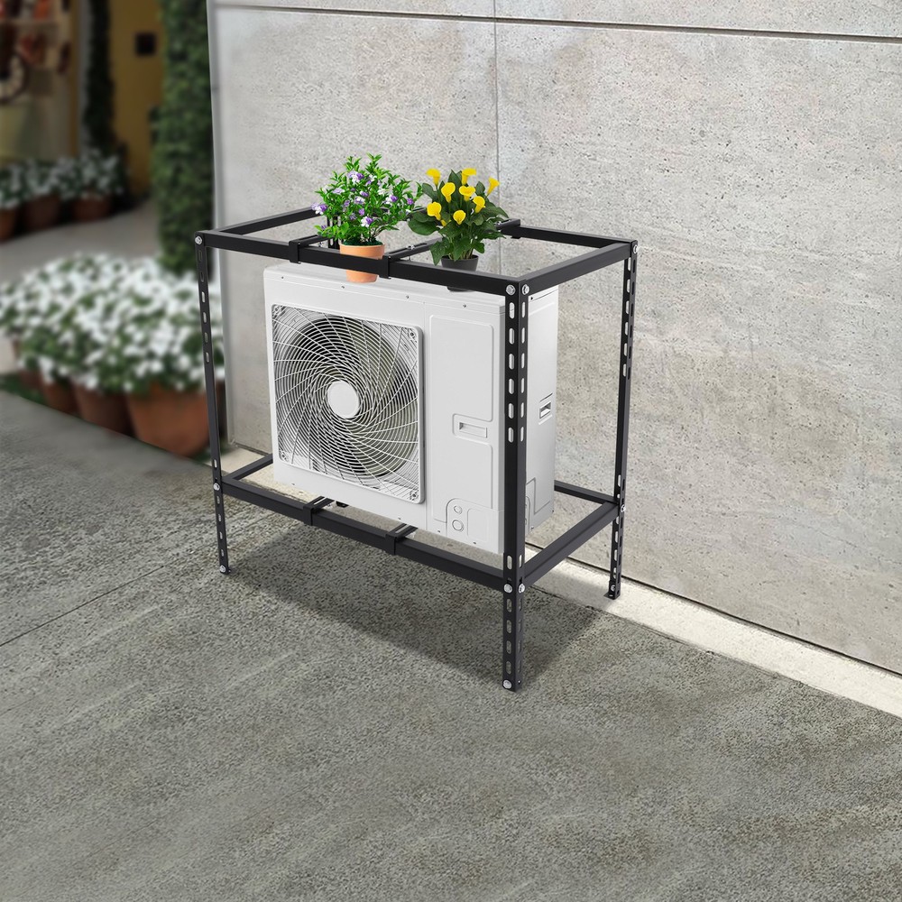 Air Conditioner Unit Support Bracket Black Stand Bracket Split Ground Bracket