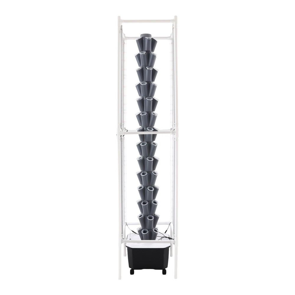 Vertical 70-Pots Hydroponics Tower w/Light Hydroponic Growing System Gardening