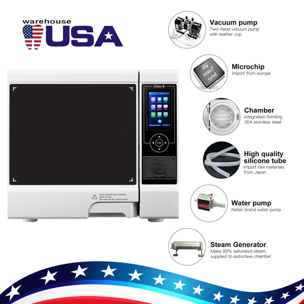 22L Dental Class B LCD Steam Sterilizer with Printer/N Sterilizer with Drying