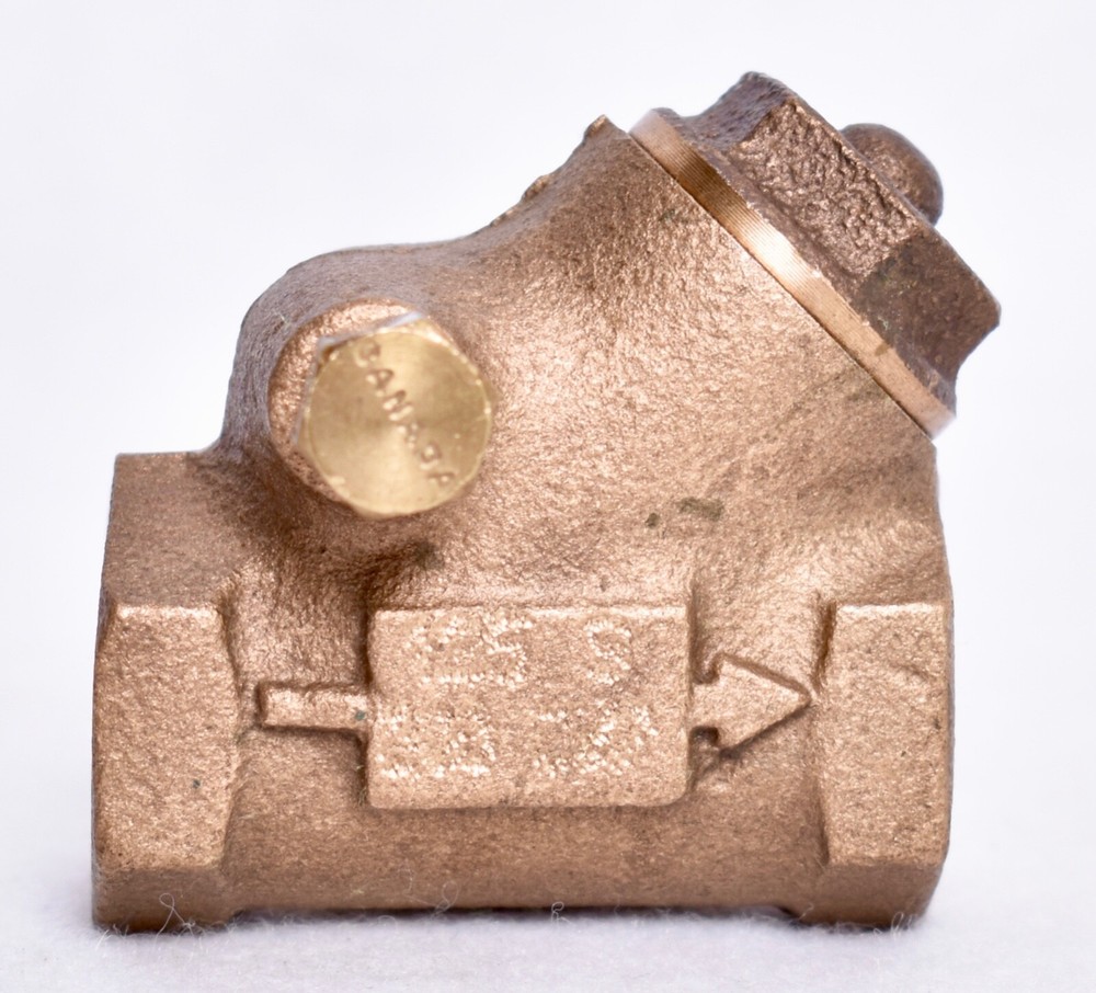 C 1/2" Swing Check Y Pattern Valve Bronze 200 CWP