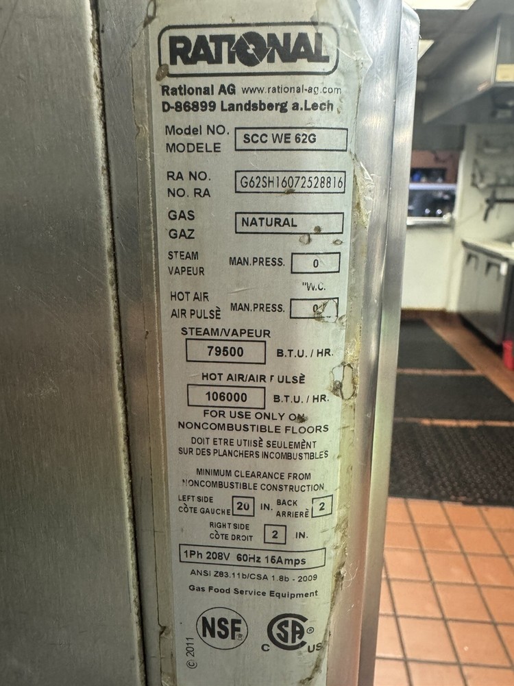 Rational SCCWE62G Combi Oven - Gray