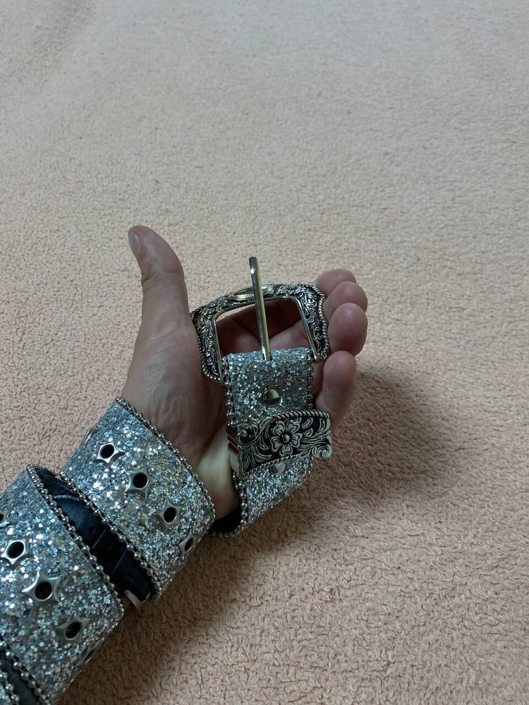 Vintage Y2K Studs Rhinestones Belt