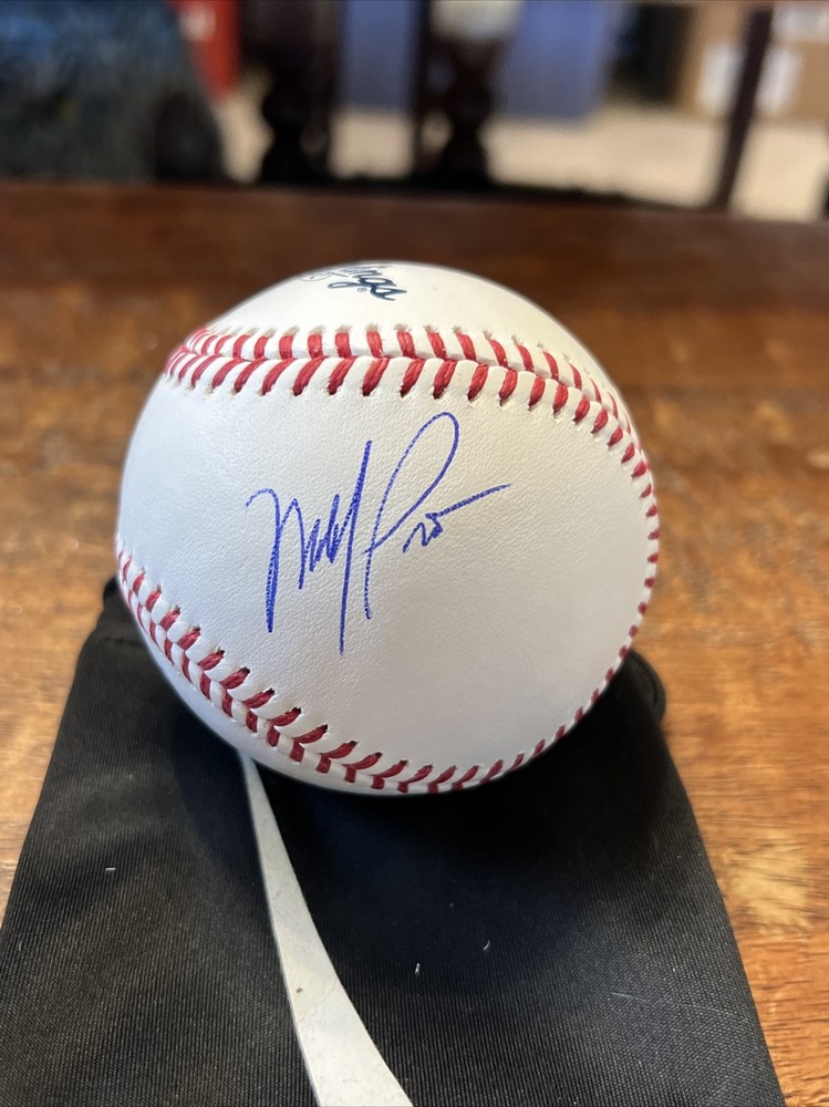 Michael Pena Signed Baseball JSA Coa Ant-Man Marvel Autographed