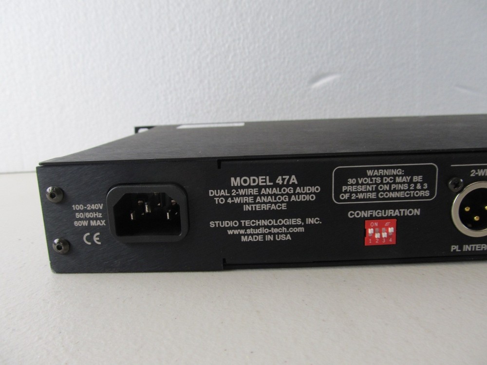 Studio Technologies 47A Interface Intercom Dual 2-Wire to 4-Wire Analog Audio