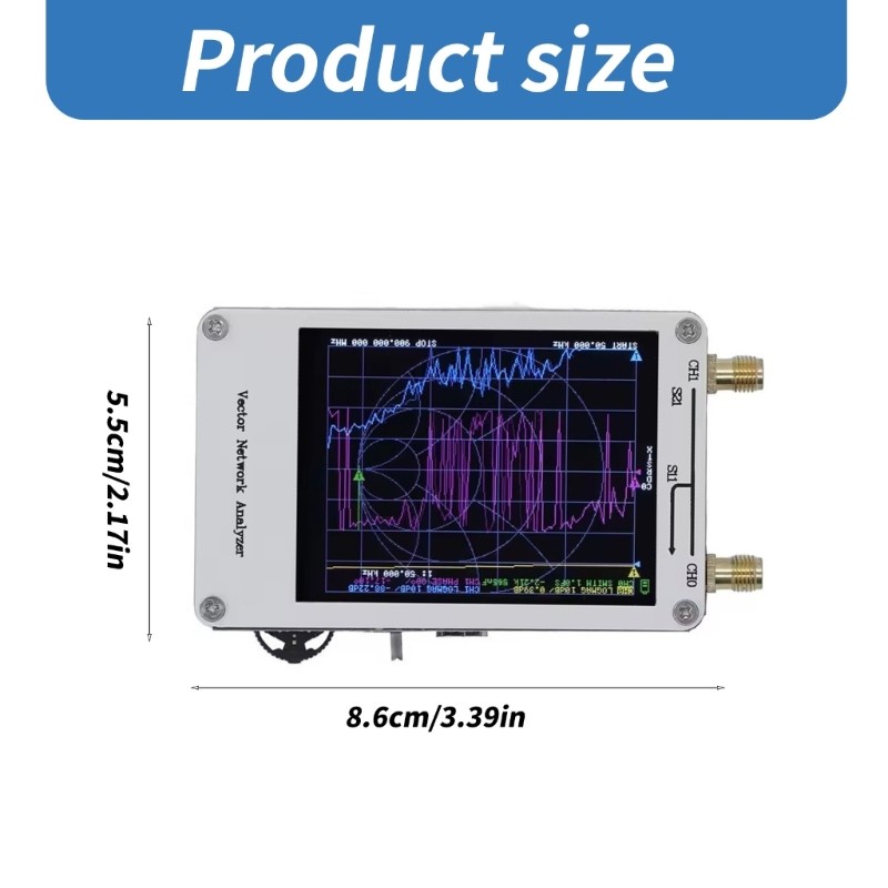 Vector Networking Analyzer 50KHz-900MHz Analyzer Analyzer 2.8inch