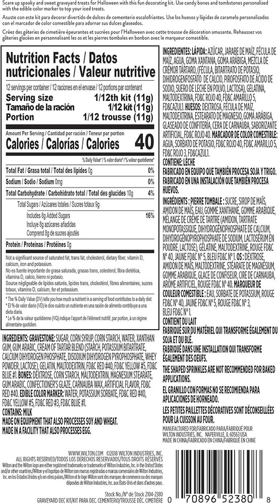 Wilton 12-Graveyard Cupcake Decorating Kit