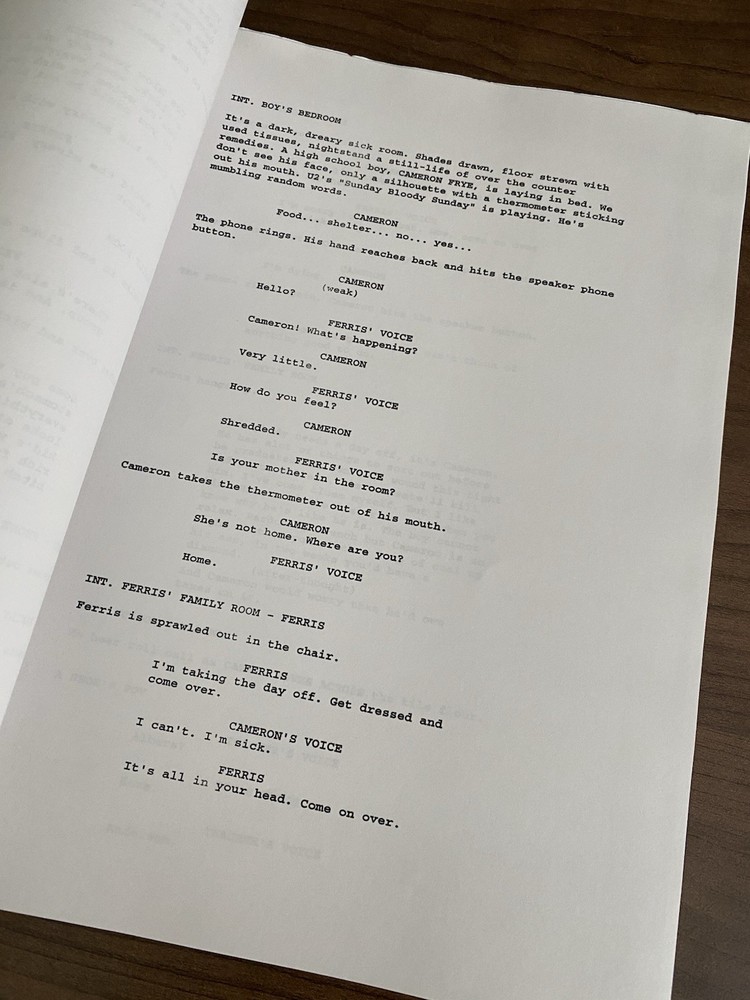 Ferris Bueller’s Day Off (1986) RARE Casting Agent Screenplay