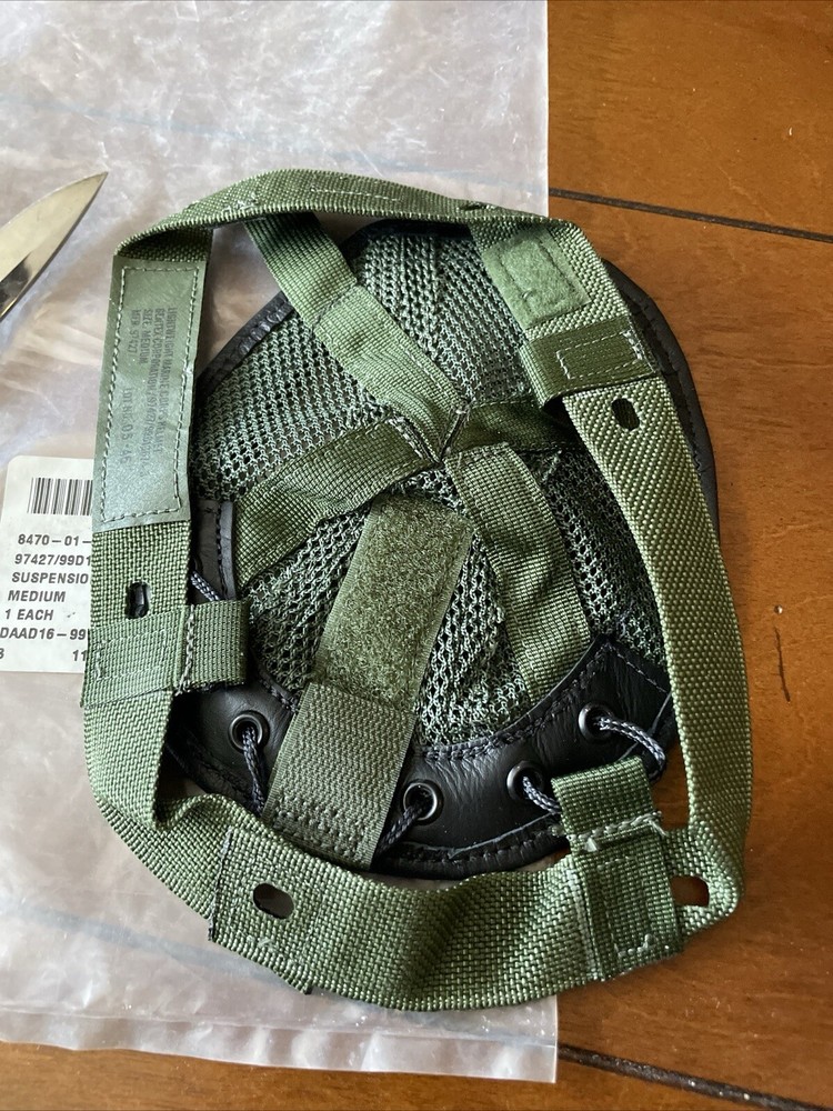 One US Military USMC Lightweight Helmet Suspension Assembly System Medium
