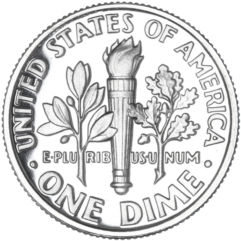 1989 S Roosevelt Dime Gem DCam Proof CN-Clad