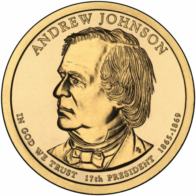  2011 D Uncirculated Andrew Johnson Presidential Dollar