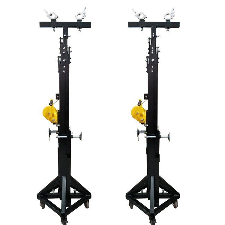 Crank Light Stands Stage Lighting Truss System with 4 Supporting Legs and Moving