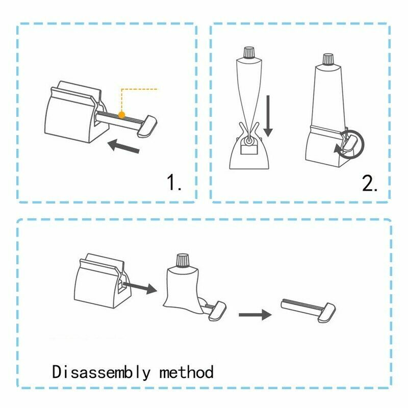 NEW Stainless Steel Rolling Toothpaste Squeezer Dispenser Squeeze TOOLS