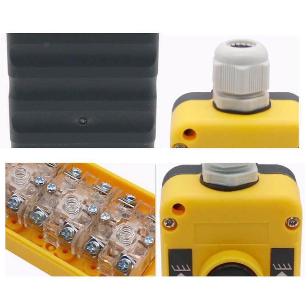 Crane Trailer Hoist Push Button Switch, 3 Button Industrial Remote Control c2