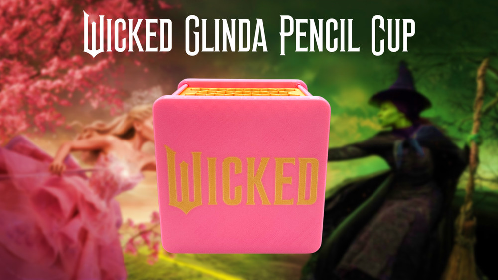 Wicked Glinda Pencil Cup 3D Printed