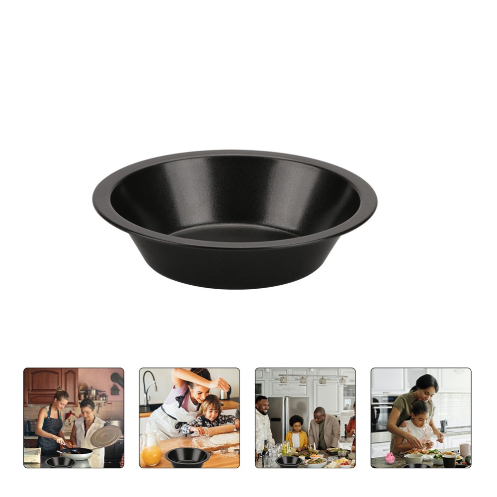 2 Pcs Pizza Baking Tray Bakeware Accessories Plate Non-stick Pan