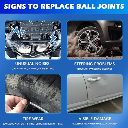 10642 Ball Joint Kit - Upper & Lower Heavy Duty Replacement Compatible with