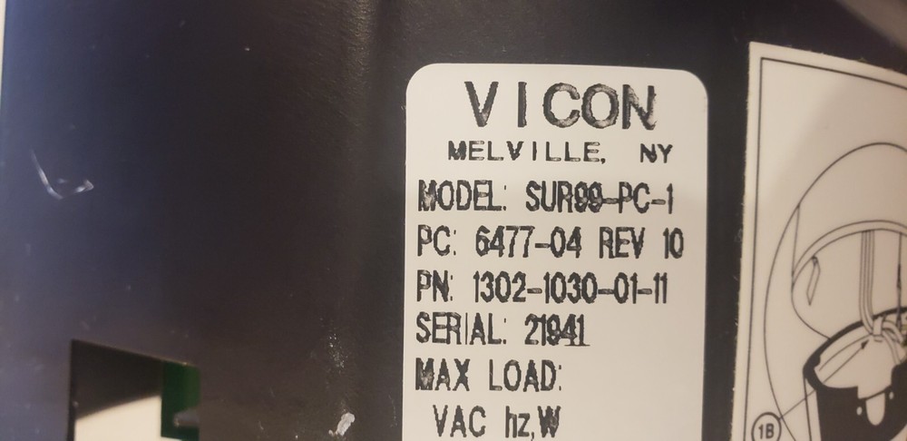 Vicon SUR99-PC-1 Camera Dome System Surveyor