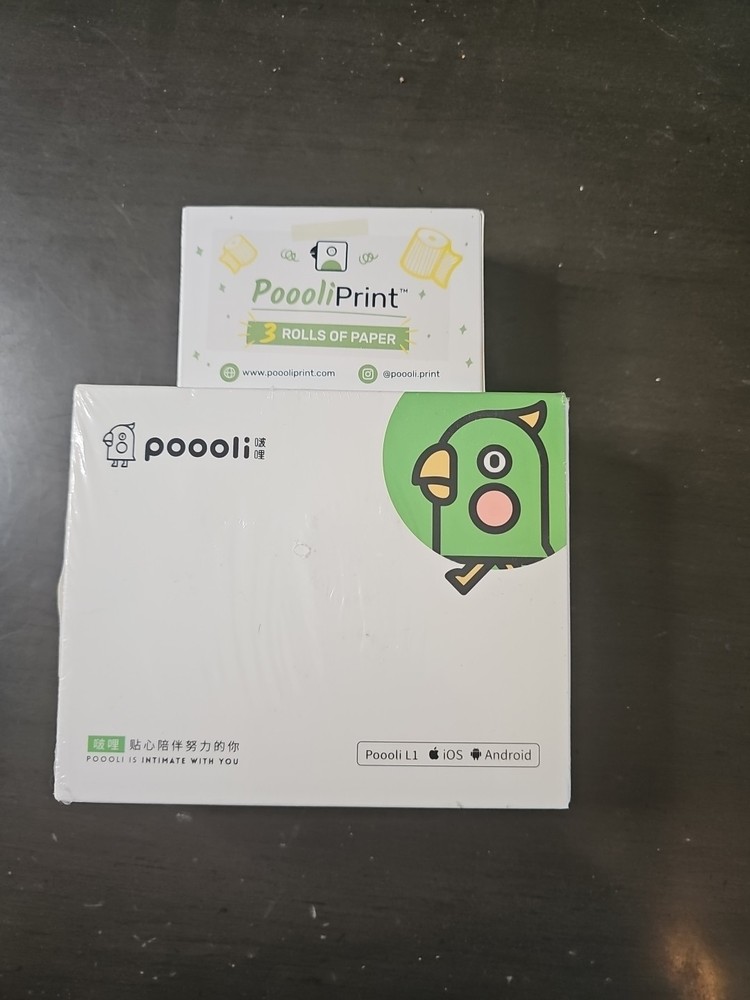 Poooli Smart Pocket Printer IOS Android/iOS w Bluetooth   New +paper