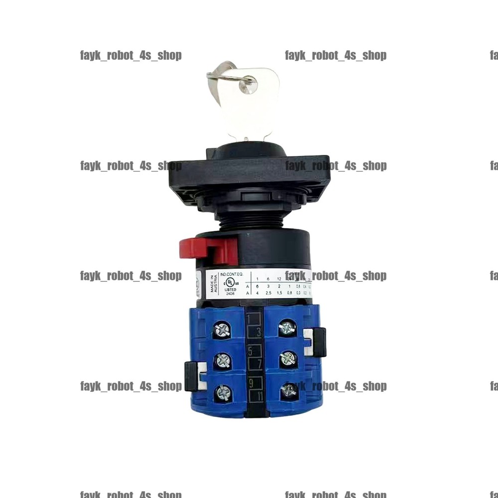 ON6KB Control cabinet 3-speed mode switch W/keys For ABB robot controller parts