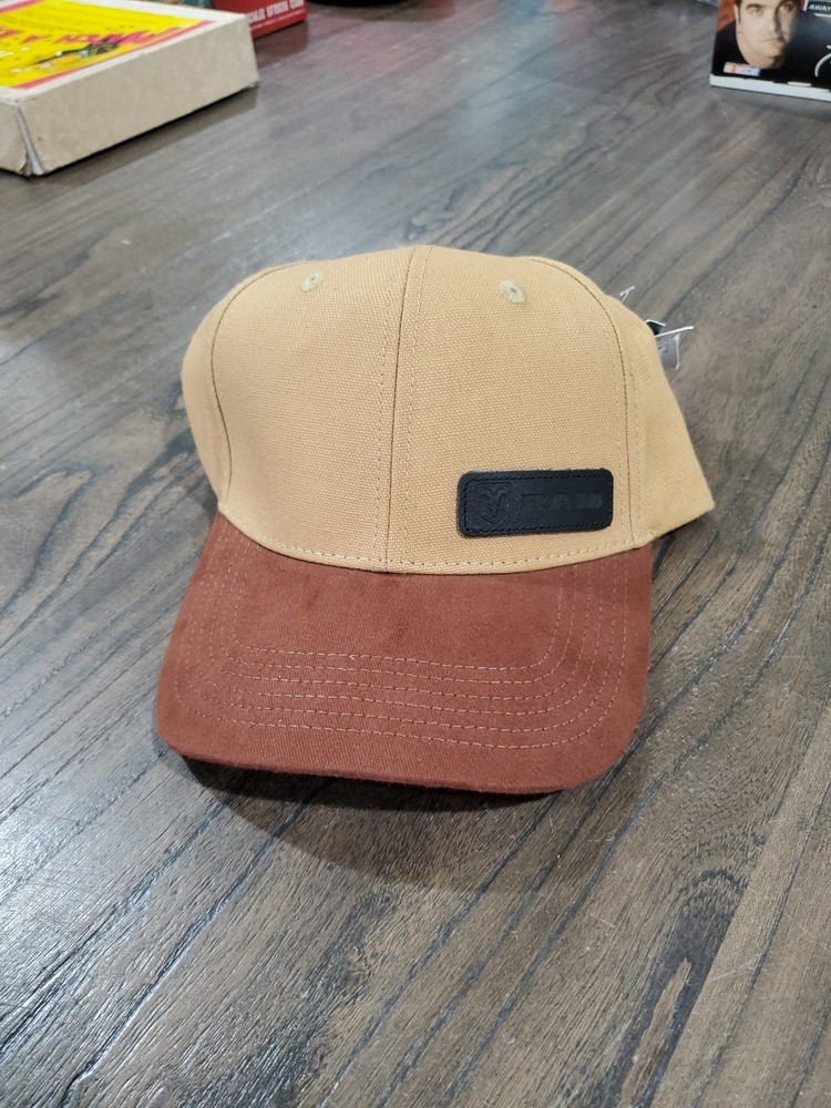 Dodge Ram Leather Patch, Canvas Cap, One Size Fits All, Brown