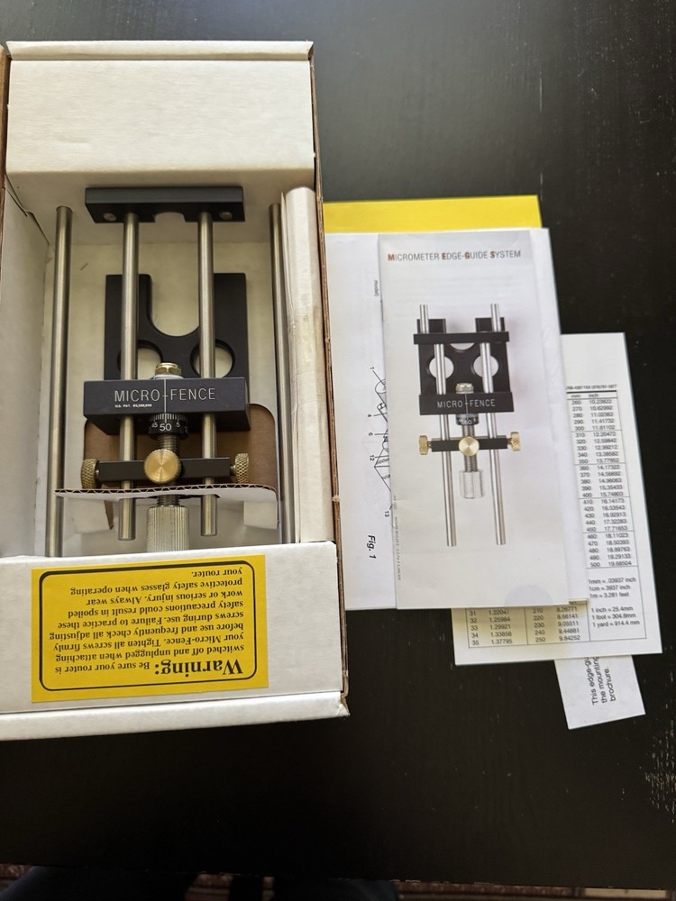 MICRO FENCE EDGE-GUIDE SYSTEM. NEW OPEN BOX