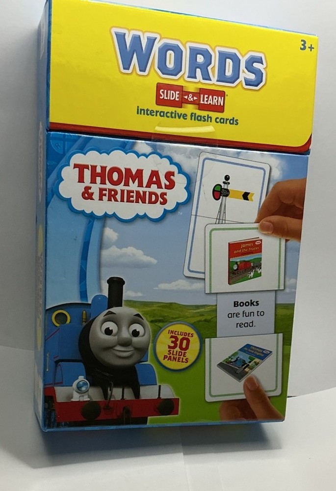 Thomas & Friends Words Slide & Learn Interactive Cards-two sided Flash Cards