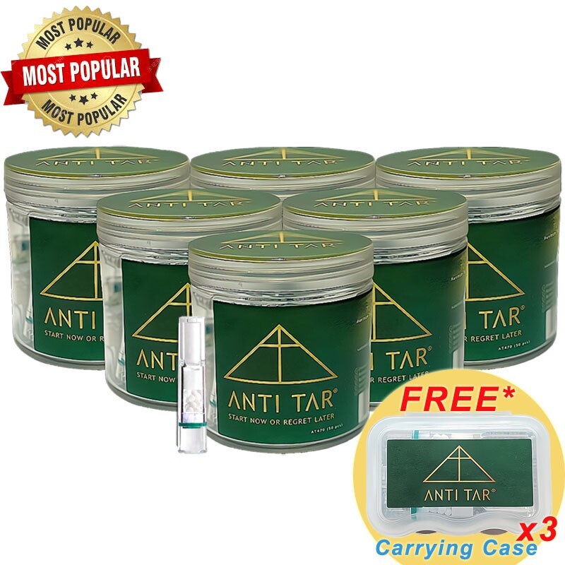 ANTI TAR TripleGuard Cigarette Filter Tips Holder Tar Bar Tar Trap [Bundle-6]
