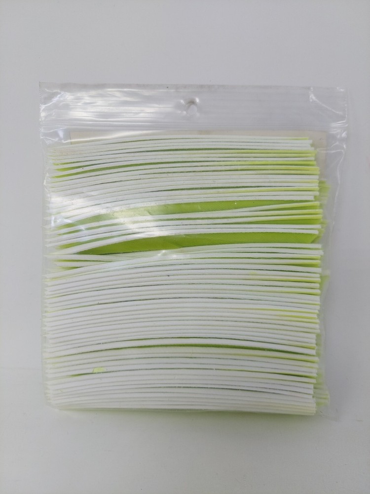 100 Pack Gateway Feathers 5" Left Wing: Shield Lemon Lime Green Yellow 500LSSLL