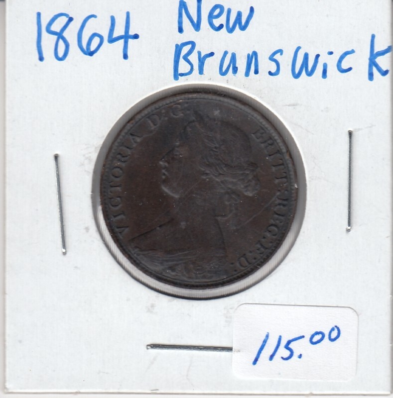 1864 New Brunswick Large Cent   SC3
