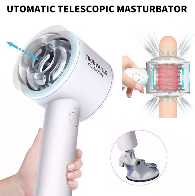 Male Masturbaters Cup Automatic HandsFree Vibrating Thrusting Stroker Lubricants