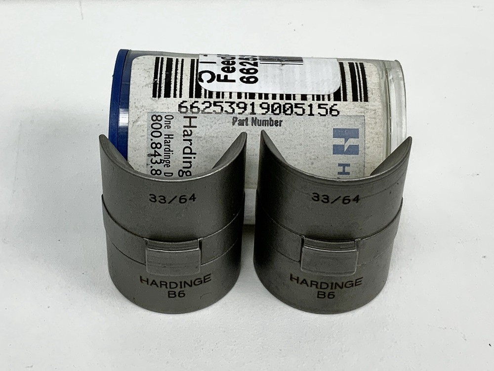(1Pc Set) Hardinge B6 Pad ST RD SM 33/64" Feed Pads