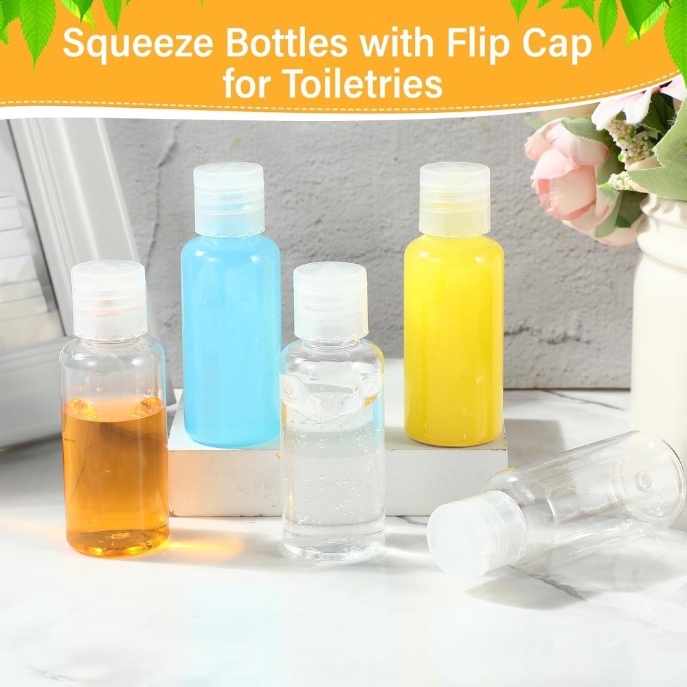 150 Pcs 1oz Travel Bottles Bulk Empty Refillable Containers for Shampoo Lotion