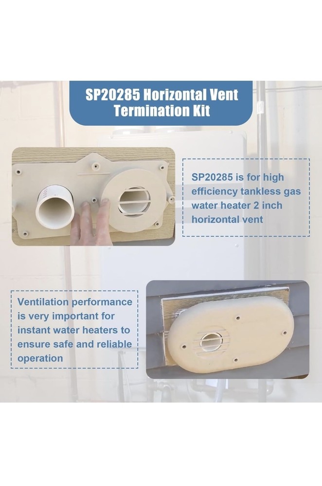 SP20285 Horizontal Vent Termination Kit for Tankless Gas Water Heater