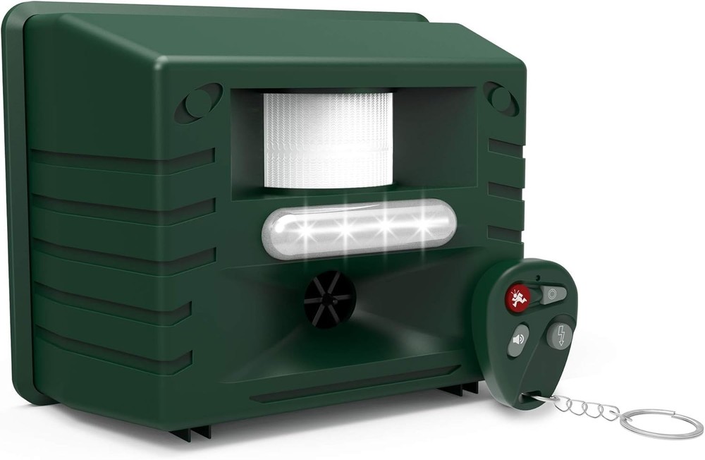 Battery-Powered Ultrasonic Pest Repeller with Adjustable Frequency & Remote
